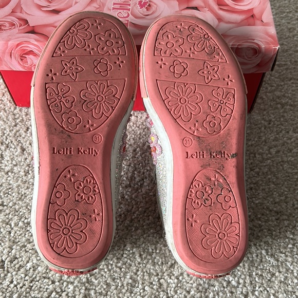 Lelli Kelly Glitter Daisy Dolly Mary Jane Sneakers - Picture 8 of 14